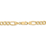 14k 7.3mm Semi-Solid Figaro Chain-WBC-BC97-7