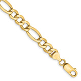 14k 7.3mm Semi-Solid Figaro Chain-WBC-BC97-8