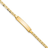 14k Flat Anchor Link ID Bracelet-WBC-BID104-5.5