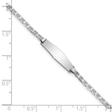 14k WG Soft Diamond Shape Anchor Link ID Bracelet-WBC-BID104CW-6