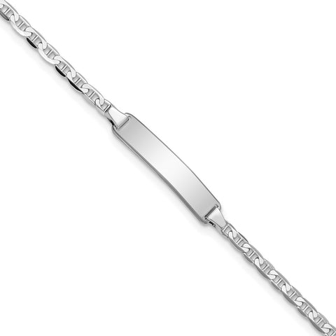 14k WG Anchor Link ID Bracelet-WBC-BID104W-6
