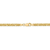 14k 4mm Byzantine Chain-WBC-BIZ110-8