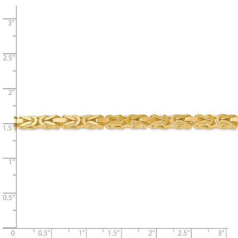 14k 4mm Byzantine Chain-WBC-BIZ110-8