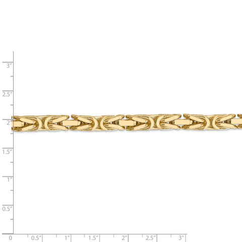 14k 6.5mm Byzantine Chain-WBC-BIZ180-8