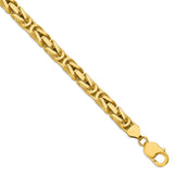 14k 6.5mm Byzantine Chain-WBC-BIZ180-8