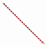 14k Diamond and Ruby Bracelet-WBC-BM4481-RU-010-YA