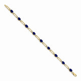 14k Diamond and Sapphire Bracelet-WBC-BM4489-SA-005-YA