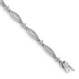 14k White Gold Diamond Bracelet-WBC-BM4598-005-WA