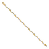 14k Diamond Bracelet-WBC-BM4602-025-YA