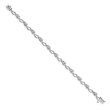 14k White Gold Diamond Bracelet-WBC-BM4612-050-WA