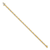 14k Two-tone Diamond Bracelet-WBC-BM4614-025-YWA