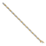 14k Two-Tone 1ct. Baguette Diamond Bracelet-WBC-BM4615-100-WYA