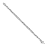 14k White Gold Diamond X Bracelet-WBC-BM4616-050-WA