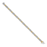 14k Two-tone Gold Diamond Bracelet-WBC-BM4620-050-WYA