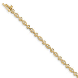 14k Yellow Gold Diamond Bracelet-WBC-BM4622-075-YA