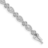 14k White Gold Diamond Bracelet-WBC-BM4623-075-WA