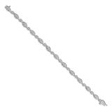 14k White Gold Diamond Bracelet-WBC-BM4624-100-WA