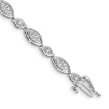 14k White Gold Diamond Bracelet-WBC-BM4624-100-WA