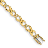 14k Diamond Infinity Bracelet-WBC-BM4630-015-YA