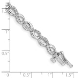 14k White Gold Diamond Infinity Bracelet-WBC-BM4636-100-WA