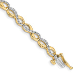 14k Diamond Infinity Link Bracelet-WBC-BM4636-100-YA