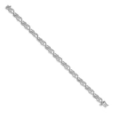 14k White Gold Diamond Infinity Symbol Link Bracelet-WBC-BM4638-025-WA