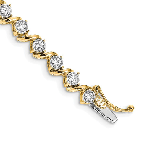 14k Diamond Bracelet-WBC-BM4641-200-YA