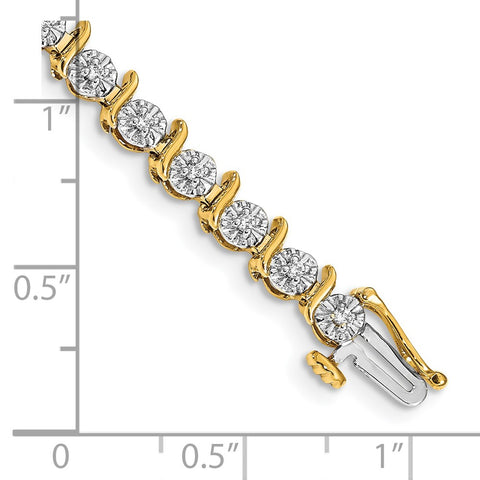 14k Diamond Bracelet-WBC-BM4642-038-YA