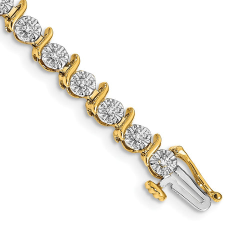 14k Diamond Bracelet-WBC-BM4642-038-YA