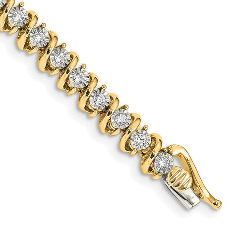 14k Diamond Bracelet-WBC-BM4643-100-YA