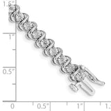 14k White Gold Diamond Bracelet-WBC-BM4644-025-WA