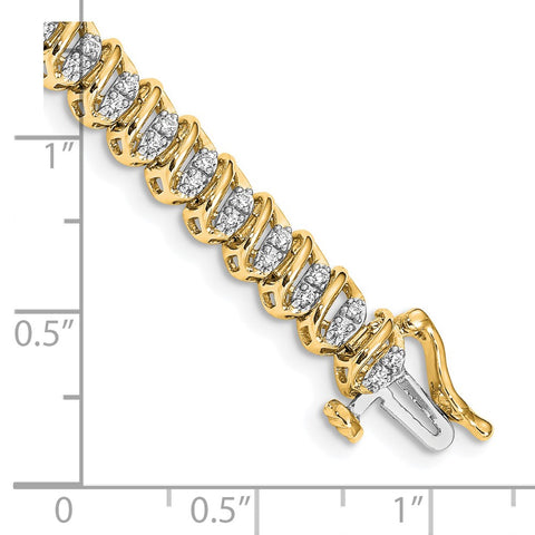 14k Diamond Bracelet-WBC-BM4645-100-YA