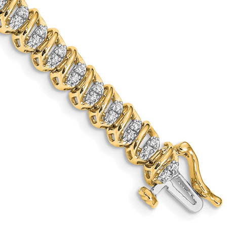 14k Diamond Bracelet-WBC-BM4645-100-YA