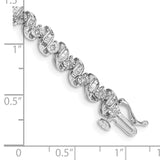 14k White Gold Diamond Bracelet-WBC-BM4646-100-WA