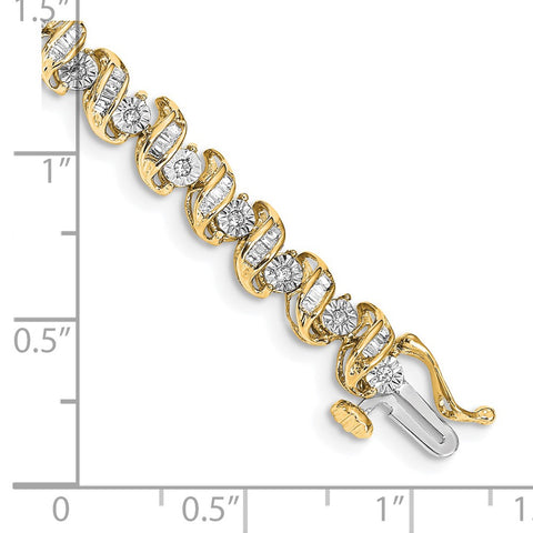 14k Diamond Bracelet-WBC-BM4646-100-YA