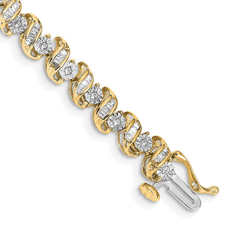 14k Diamond Bracelet-WBC-BM4646-100-YA