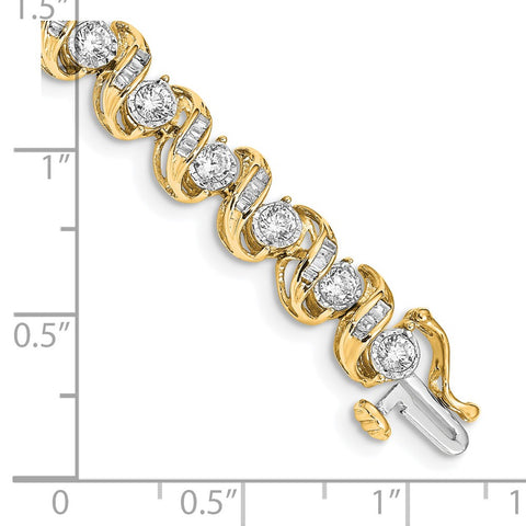 14k Diamond Bracelet-WBC-BM4647-300-YA