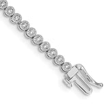 14k White Gold Diamond Tennis Bracelet-WBC-BM4649-100-WA