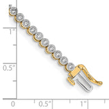 14k Diamond Tennis Bracelet-WBC-BM4649-100-YA