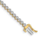 14k Diamond Tennis Bracelet-WBC-BM4649-100-YA