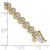 14k Diamond Circle Link Bracelet-WBC-BM4652-050-YA