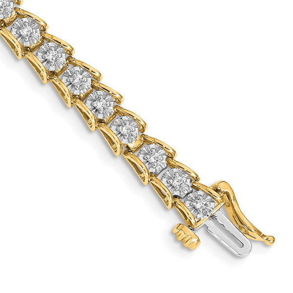 14k Diamond Bracelet-WBC-BM4654-063-YA