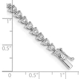 14k White Gold Diamond Bracelet-WBC-BM4655-100-WA