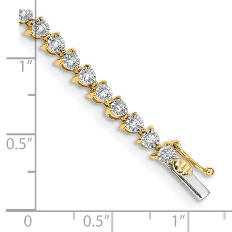 14k Diamond Bracelet-WBC-BM4655-100-YA