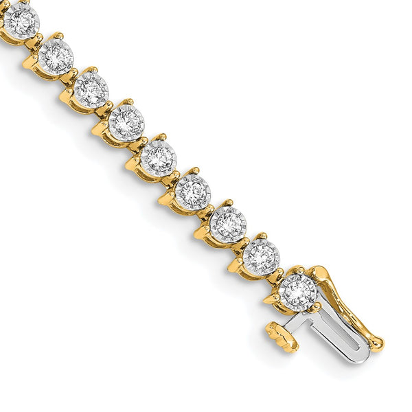 14k Diamond Bracelet-WBC-BM4656-200-YA