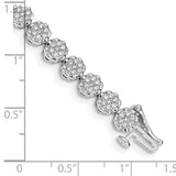 14k White Gold Diamond Bracelet-WBC-BM4660-163-WA