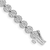 14k White Gold Diamond Bracelet-WBC-BM4660-163-WA