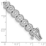 14k White Gold Diamond Bracelet-WBC-BM4663-500-WA