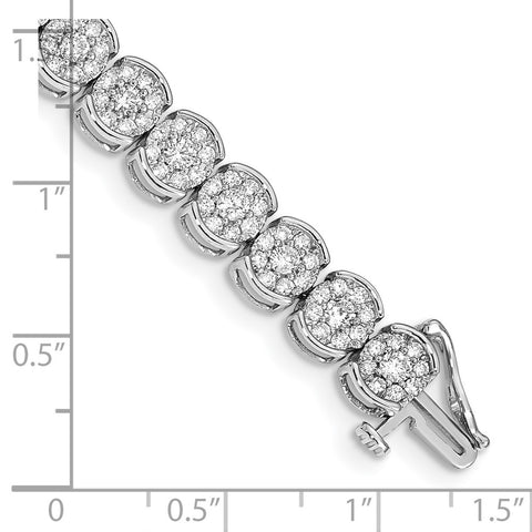 14k White Gold Diamond Bracelet-WBC-BM4663-500-WA