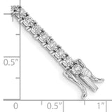 14k White Gold Illusion Setting Diamond Bracelet-WBC-BM4665-100-WA